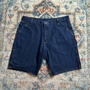 Wrangler Dark Wash Denim Shorts Size 38
